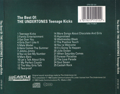 The Undertones – The Best Of: The Undertones - Teenage Kicks - CD - Castle Communications PLC – CTV CD 121 - Like New (M- / M-)