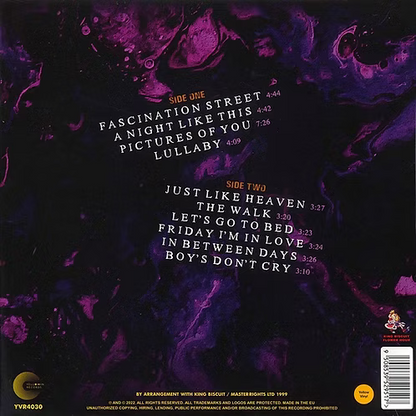 THE CURE LP Live Lullabies and Other Bedtime Stories (Yellow Coloured Vinyl)