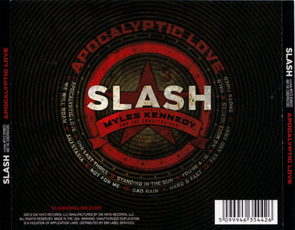 Slash Featuring Myles Kennedy And The Conspirators – Apocalyptic Love - CD - 2012 - Dik Hayd Records – 5099946354426 - NUEVO / PRECINTADO - NEW / SEALED.