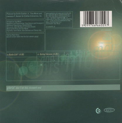 Gloria! – Don't Let This Moment End - CD Single - Cardboard Sleeve - NEW / SEALED.