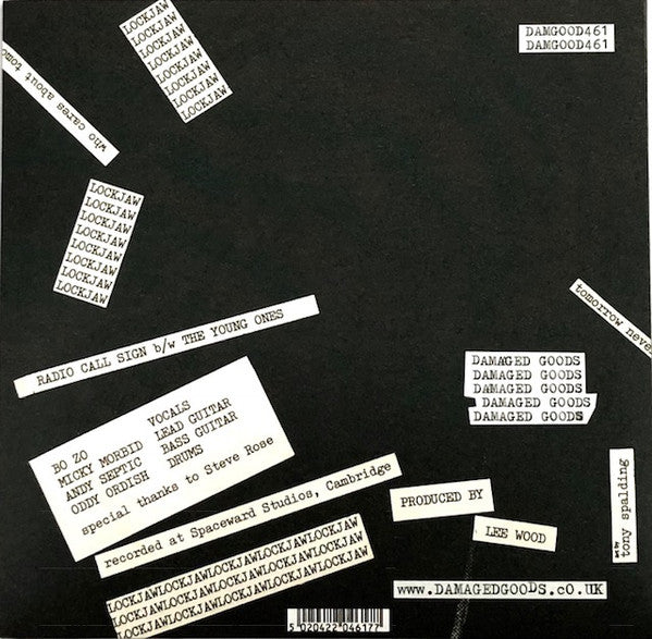 Lockjaw - Radio Call Sign b/w The Young Ones (7", Single, RE, Blanco / White)