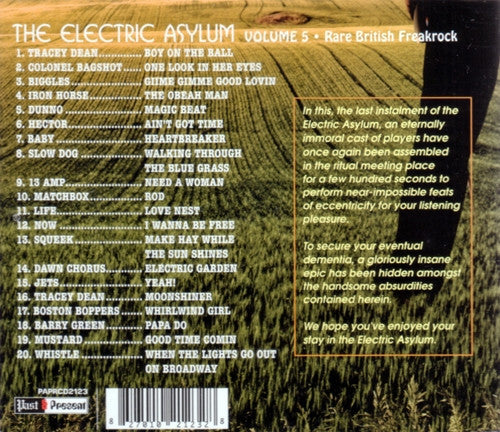 The Electric Asylum Volume 5 (Rare British Freakrock) - CD - NEW / SEALED.