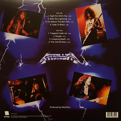 Metallica – Ride The Lightning - LP - 2016 - Blackened – 00602547885241 - NEW / SEALED.