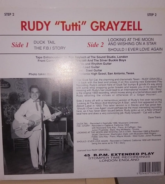Rudy "Tutti" Grayzell – Sings 'Duck Tail' And Other Hits - 7" - 1997 - Stomper Time Records – STEP 2 - Like New (M-/M-)