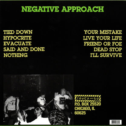 Negative Approach – Tied Down - LP - 2007 - Touch And Go – T&G LP #3 - NUEVO - PRECINTADO / NEW – SEALED.