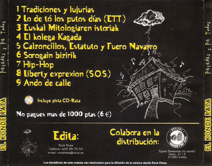 E.K.R. - El Konde Rata – Patadas Y Pa Todos - CD - New and unplayed but not sealed.