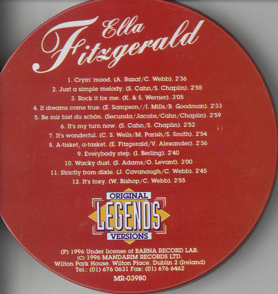 Ella Fitzgerald – Ella Fitzgerald - CD - Metal Box - Like New (M- / M-)