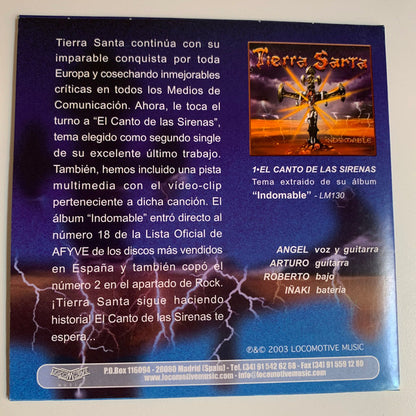 Tierra Santa – El Canto De Las Sirenas - CD, Single, Promo - 2003 - Locomotive Music - CD Very Good Plus (VG+) / Sleeve Very Good Plus (VG+)