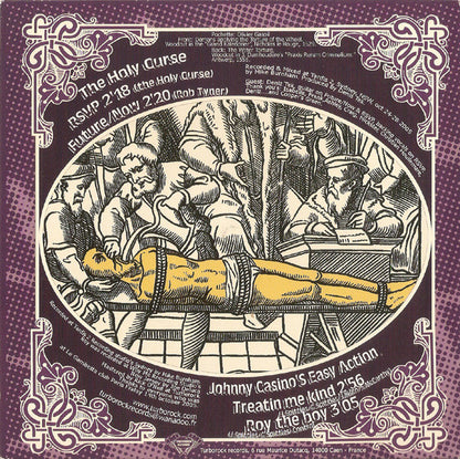 The Holy Curse / Johnny Casino's Easy Action – The Holy Curse / Johnny Casino's Easy Action - 7" - 2006 - Turborock Records – TURBO 003 - Vinilo Como Nuevo / Portada Como Nueva (M-/M-)