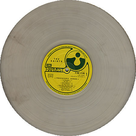 The Saints – Prehistoric Songs - LP - Transparente / Clear - 2005 - Reedición No Oficial / Unofficial Reissue - Muy Buen Estado / Very Good Condition (M- / VG+)