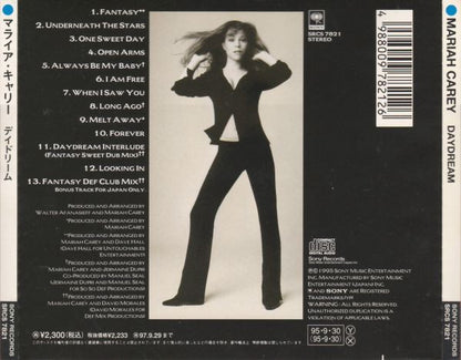 Mariah Carey – Daydream - CD - Edición Japonesa - Con OBI - 1995 - Sony – SRCS 7821 - Nuevo sin usar pero no precintado / New and unplayed but not sealed.