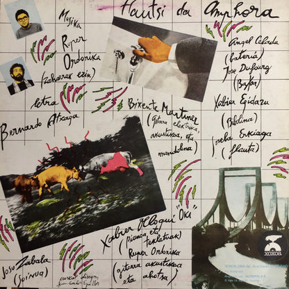 Ruper Ordorika – Hautsi Da Anphora - LP - Insert/Booklet with Lyrics - 1980 - Xoxoa ‎– X-11133 - Very Good Condition (VG+ / VG+)
