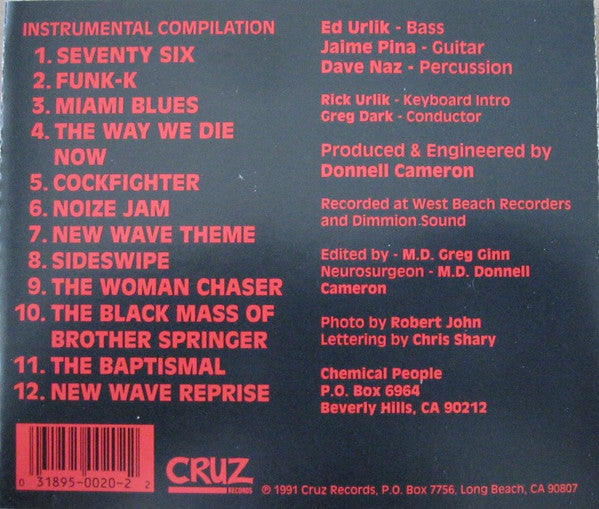 Chemical People – Soundtracks - CD - 1991 - Cruz Records – CRZ CD 020 - CD Como Nuevo / Portada Como Nueva (M-/M-)