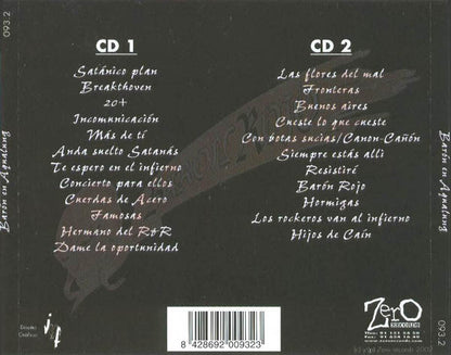 Barón Rojo - Barón En Aqualung - 2xCD - Zero Records - 093-2 - NEW / SEALED.