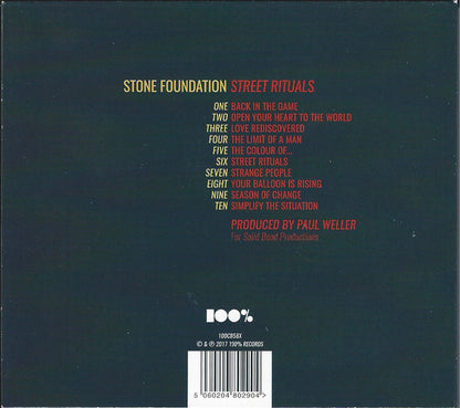 Stone Foundation – Street Rituals - CD + DVD - Digipak - 2017 - 100% Records – 100CD58X - NUEVO / PRECINTADO - NEW / SEALED.