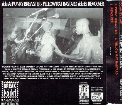 Down By Law  – Yellow Rat Bastard - CD-EP - 1994 - Break Even Point Records – BEP 93 CD - CD Muy Buen Estado (VG+) / Portada Como Nueva (M-)
