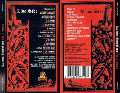 Raging Speedhorn – Live And Demos - 2xCD - 2004 - Grand Recordings – GRAND002 - CD Very Good Condition (VG+) / Cover New (M)