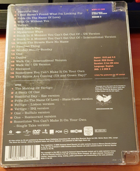 U2 – U218 Videos - DVD - Mercury – 0602517138704, Island Records – 0602517138704, Universal Music DVD Video – 0602517138704