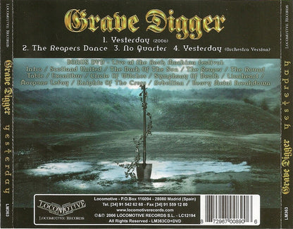 Grave Digger – Yesterday - CDEP + DVD - 2006 - Locomotive Records – LM363 - NUEVO / PRECINTADO - NEW / SEALED.