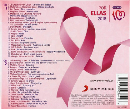 Por Ellas 2018: Cadena 100 - 2xCD - NUEVO / PRECINTADO - NEW / SEALED.