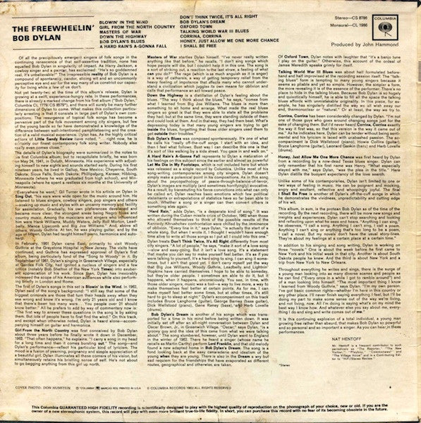 Bob Dylan - The Freewheelin’ Bob Dylan - LP