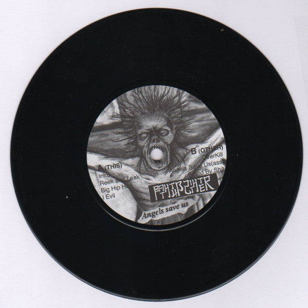 Bathtub Shitter – Angels Save Us - 7" - 2002 - Necro Obscure Terror – N.O.T.001