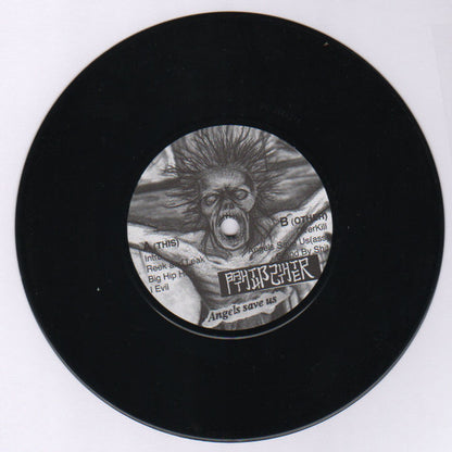 Bathtub Shitter – Angels Save Us - 7" - 2002 - Necro Obscure Terror – N.O.T.001