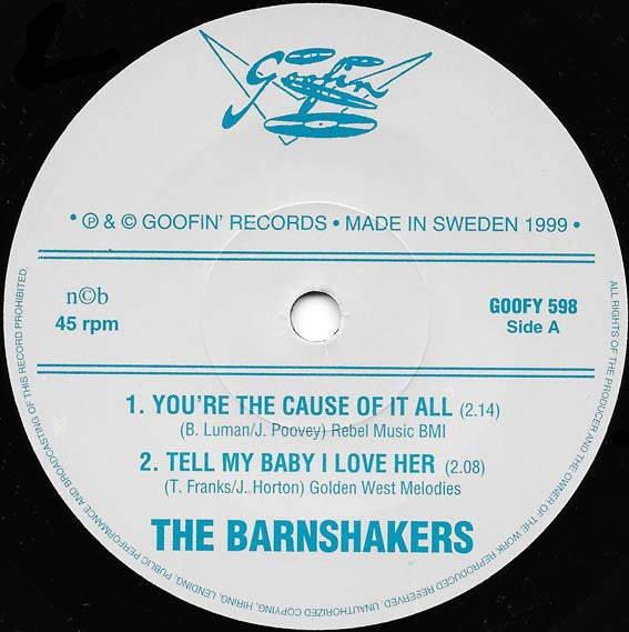 Marti Brom With The Barnshakers – Maybe I Do - 7" - 1999 - Goofin' Records – GOOFY 598 - Like New / Like New (M- / M-)