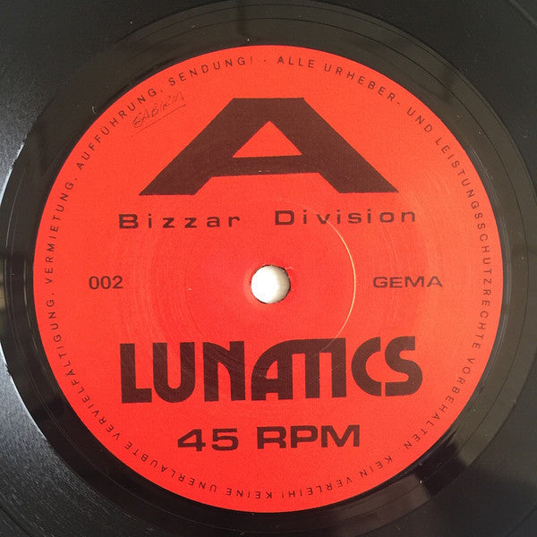 Lunatics – Speedfreak - 7" - #103 - Green Spray-Paint - 1990 - Bizzar Division – Very Good Condition (M- / VG+)