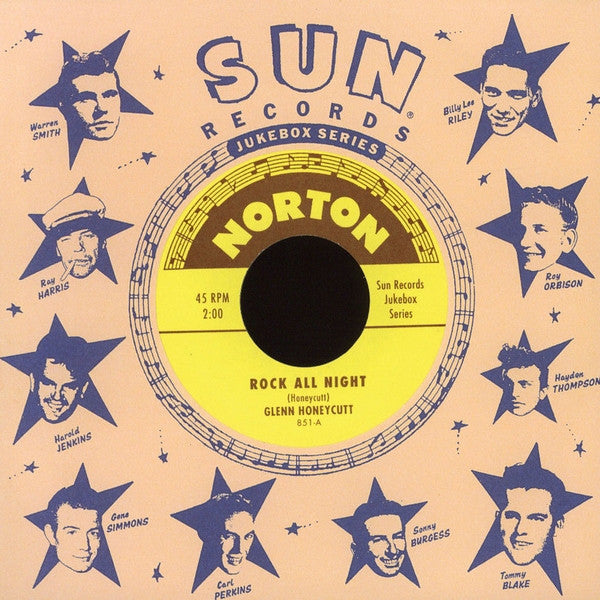 Glenn Honeycutt / Jimmy Wages – Rock All Night / Miss Pearl - 7" - 2001 - Norton Records – 851 - Like New / Like New (M- / M-)