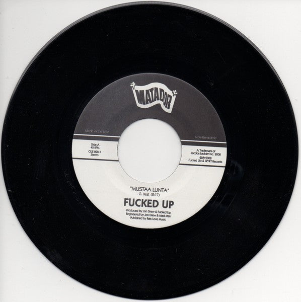 Fucked Up – Year Of The Pig - 7" - With Insert - 2008 - Matador – OLE 828-7 - Very Good Condition (M / VG+)