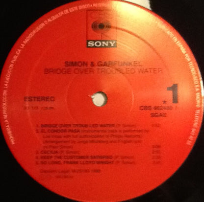 Simon And Garfunkel – Bridge Over Troubled Water - LP - 1988 - CBS – CBS 462488-1 - Vinyl Very Good Plus / Cover Very Good Plus (VG+/VG+)