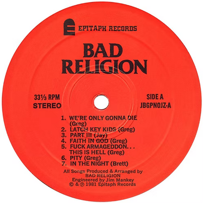BAD RELIGION LP How Could Hell Be Any Worse? (180 Gram Heavyweight Vinyl)