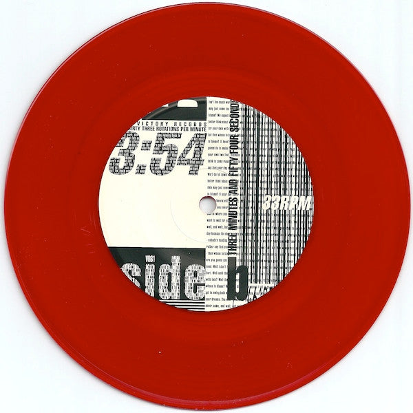Damnation A.D. – The Mortal / Hasn't Happened Yet - 7" - Red - 1997 - Victory Records – VR61 - Vinyl Near Mint / Jacket Near Mint (M-/M-)