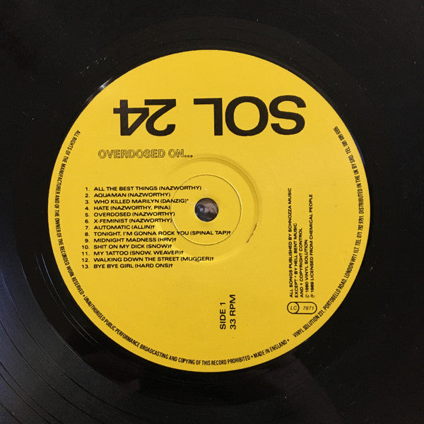 Chemical People – Overdosed On... - LP - Original Inner Sleeve / Encarte Original - Muy Buen Estado / Very Good Condition (VG+ / VG+)
