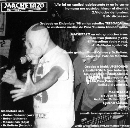 Machetazo / Abscess – Vol.R / Flesh Candy - Open Wound - CD - Cardboard Sleeve - 2001 - Upground – UPG 011, Ironia Records – IRNCD 001 - CD Like New / Cover Like New (M-/M-)