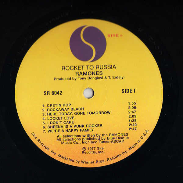 Ramones ‎– Rocket To Russia - LP - 180 gram - 2005 - Sire ‎– SR 6042 - Vinilo Como Nuevo / Portada Muy Buen Estado (M-/VG+)