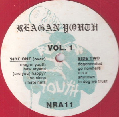 Reagan Youth – Vol. 1 - LP - ROJO / RED - 1990 - New Red Archives – NRA11 - Como Nuevo / Like New (M- / M-)