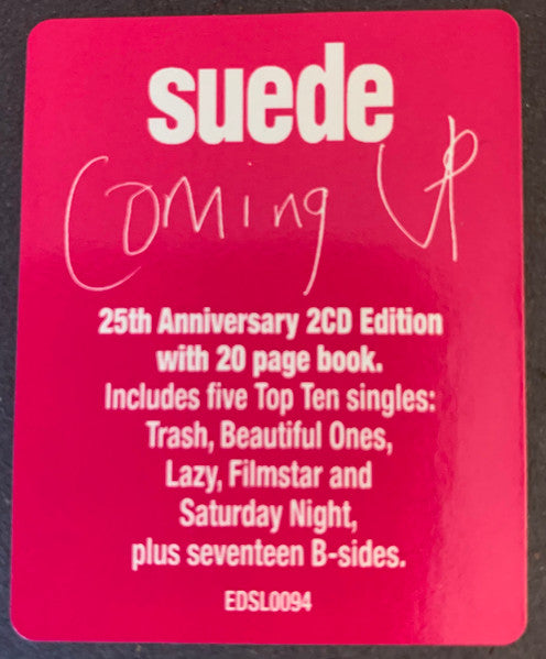 Suede – Coming Up - 2xCD - 25th Anniversary Edition - 2021 - Edsel Records – EDSL0094