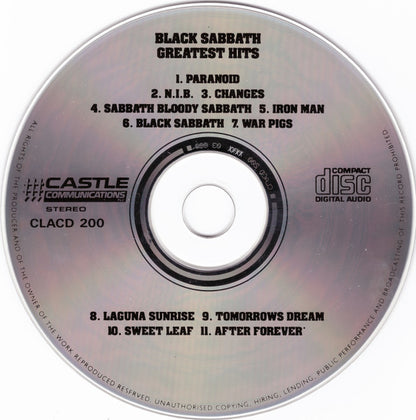 Black Sabbath – Greatest Hits - CD - Como Nuevo / Like New (M- / M-)
