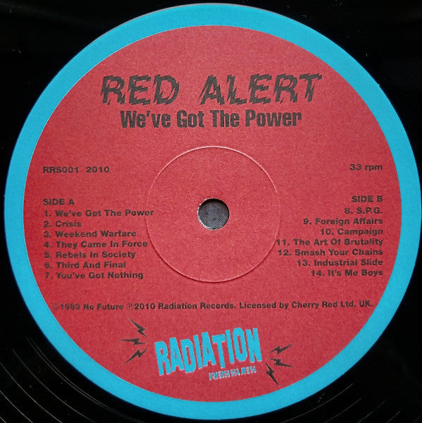 Red Alert – We've Got The Power - LP - 2010 - Radiation Reissues – RRS01 - NUEVO / PRECINTADO - NEW / SEALED.