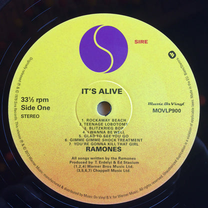 Ramones ‎– It's Alive - 2xLP - 180 grams - 2013 - Sire ‎– MOVLP900, Music On Vinyl ‎– MOVLP900 - Nuevo sin usar pero no precintado / New and unplayed but not sealed.