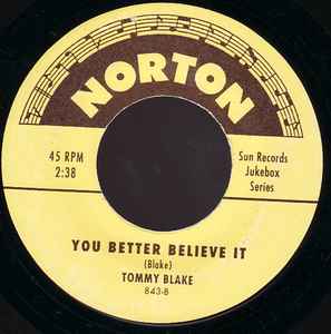 Jimmy Wages / Tommy Blake ‎– Take Me From This Garden Of Evil / You Better Believe It - 7" - 2001 - Norton Records ‎– 843 - Like New (M- / M-)