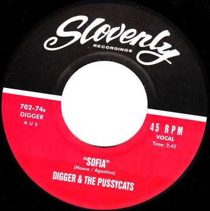 Digger & The Pussycats - Night Of Two Moons (7", Single)