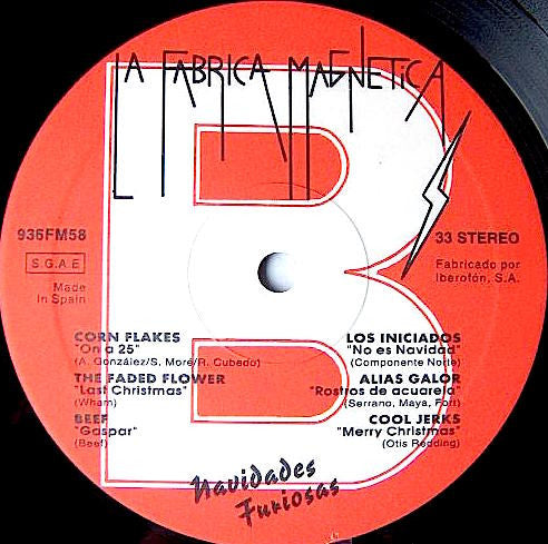 Navidades Furiosas (Canciones De Paz Y Rabia) - LP - NO incluye el Insert con las Letras - 1993 - La Fabrica Magnetica ‎– 936FM58 - Vinilo Muy Buen Estado / Portada Muy Buen Estado (VG+/VG+)
