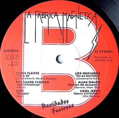 Navidades Furiosas (Canciones De Paz Y Rabia) - LP - NO incluye el Insert con las Letras - 1993 - La Fabrica Magnetica ‎– 936FM58 - Vinilo Muy Buen Estado / Portada Muy Buen Estado (VG+/VG+)