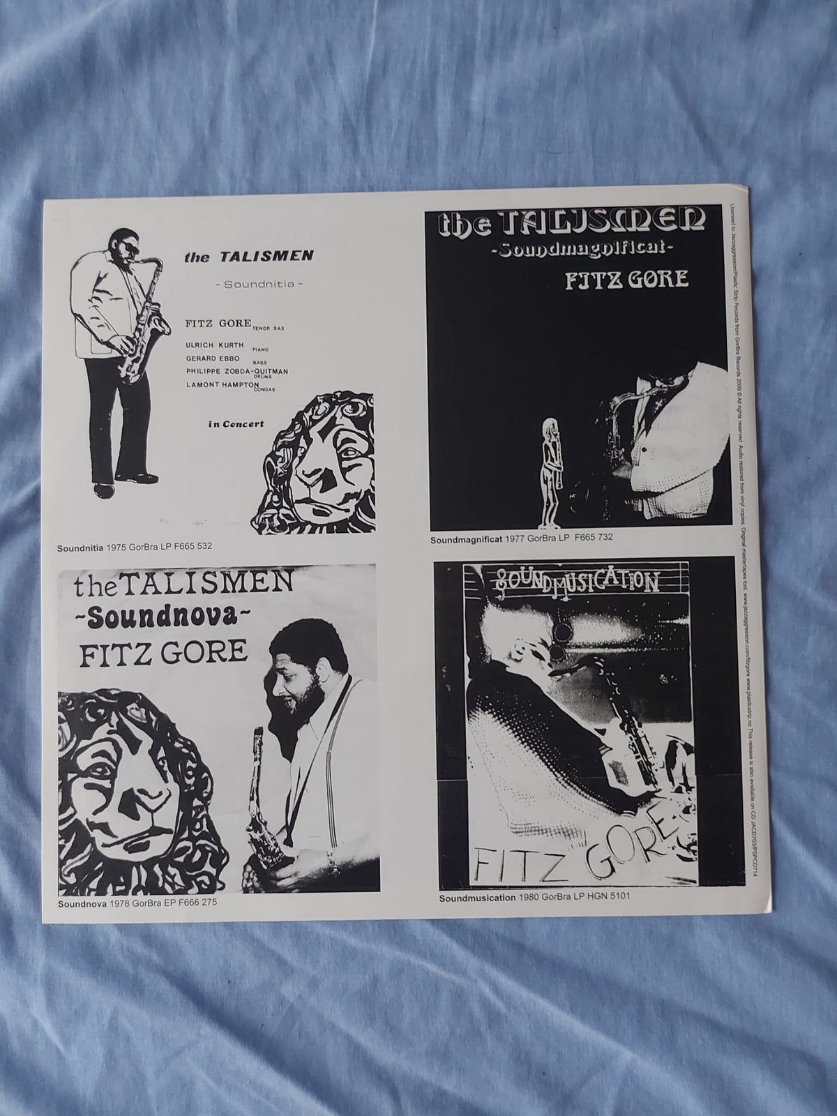 Fitz Gore & The Talismen – Fitz Gore & The Talismen - LP - 2009 - Jazzaggression Records – JALP703, Plastic Strip – PSPLP714 - Very Good Condition (M- / VG+)