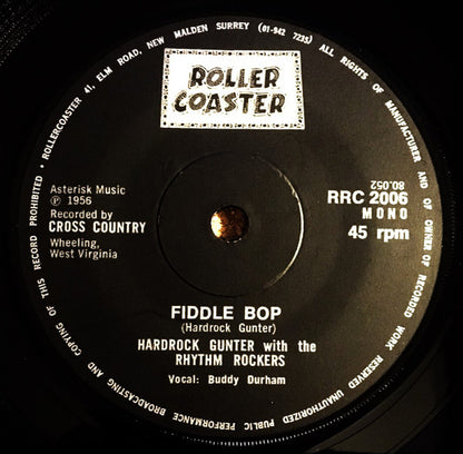Hardrock Gunter With The Rhythm Rockers – Jukebox Help Me Find My Baby / Fiddle Bop - 7" - 1980 - Rollercoaster Records – RRC 2006 - Like New (M- / M-)
