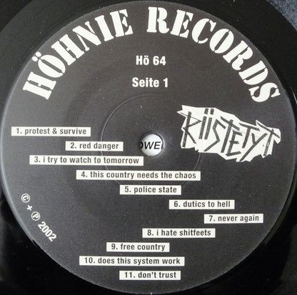 Riistetyt – As A Prisoner Of State - LP - 2005 - Höhnie Records – HÖ 64, Propaganda Records – HÖ 64 - USED (M / VG+)