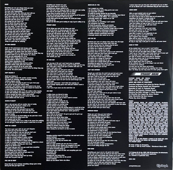 Pennywise ‎– Straight Ahead - LP - Red And Black Galaxy - 2022 - Epitaph ‎– 6553-1 - New, unplayed but not sealed.